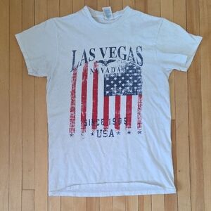 Delta White Las Vegas USA Graphic Tee